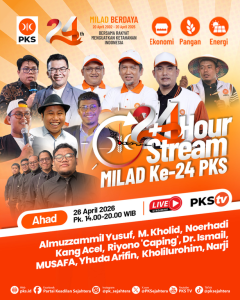 Puncak Milad 24 PKS: 2+4 Hour Stream Jadi Ruang Dialog Ketahanan Ekonomi, Pangan, dan Energi